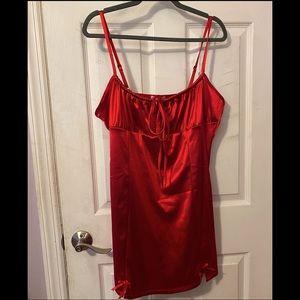 Sugar Thrillz Rouge I’m Cupid’s Crush Satin Dress